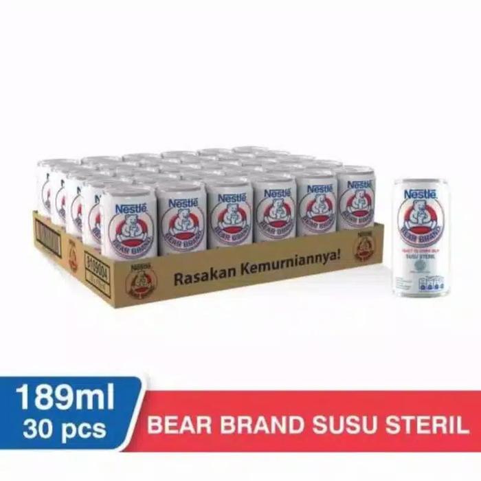 Gambar susu beruang bear brand 189ml 1 dus 30klg grab / gosend dari RAJA SNACK FOOD undefined Tokopedia