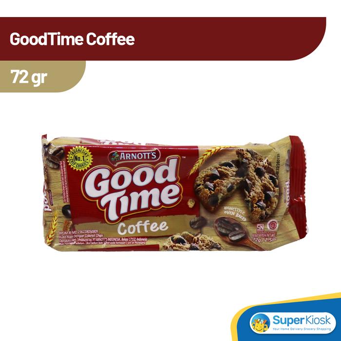 Promo Harga GOOD TIME Cookies Chocochips Coffee 72 gr - Tokopedia