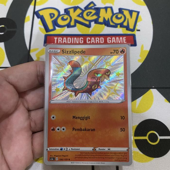 Jual Kartu Pokemon Sizzlipede Shiny Kota Manado Second Hand Berkualitas Tokopedia
