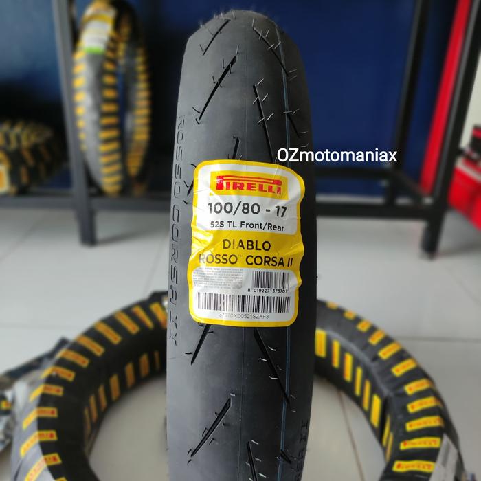 Gambar Ban Pirelli Diablo Rosso Corsa II 100/80-17 dari OZmotomaniax undefined Tokopedia