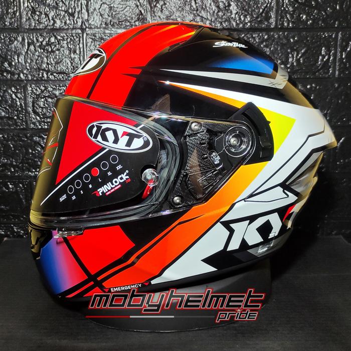 Nón Fullface Kyt Nx Race Carbon Red Fullface KYT TT-Course White