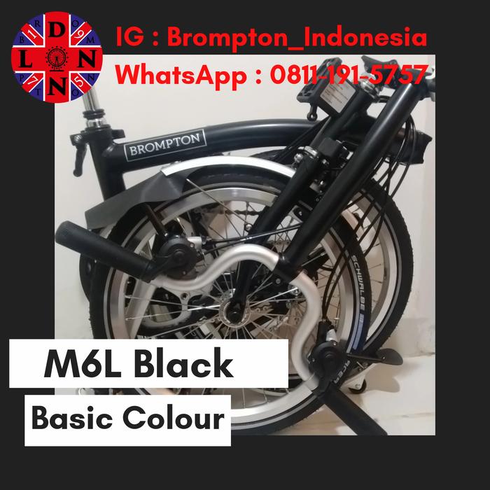 Jual Sepeda Lipat Brompton S6L S6R M6L M6R H6L H6R Black speed