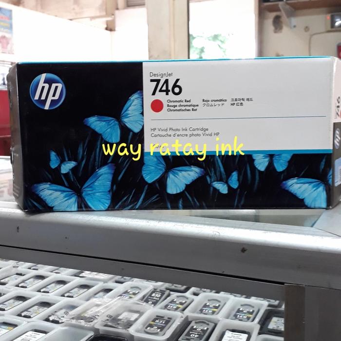 Gambar PLOTTER HP DESIGNJET 746 ORIGINAL 300ML (HARGA SATUAN) - CHAROMATIC RED dari way ratay ink undefined Tokopedia