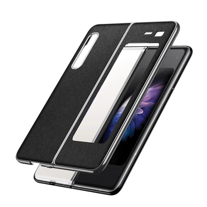 Gambar Casing Gkk Leather Samsung Galaxy Fold Hardcase Original - Black silver dari toko besar accessories undefined Tokopedia