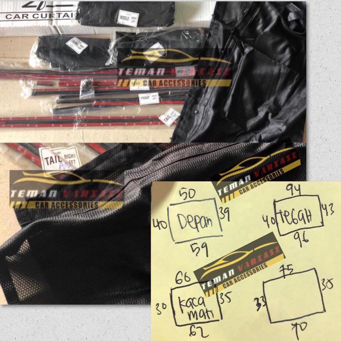 Gambar Hordeng horden gorden tirai mobil kia carnival karnival lama full set dari Teman Variasi Mobil undefined Tokopedia