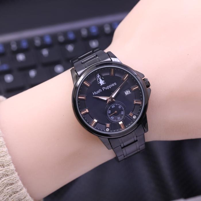Gambar Jam tangan wanita hush puppies small second rantai terbaru - Hitam dari Fashion arloji undefined Tokopedia
