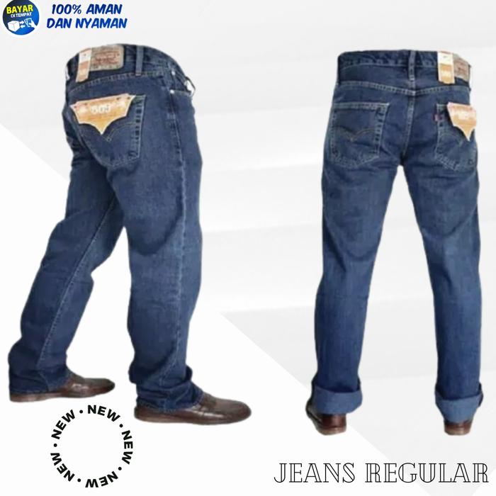 Jual Celana Jeans Regular Pria Panjang 