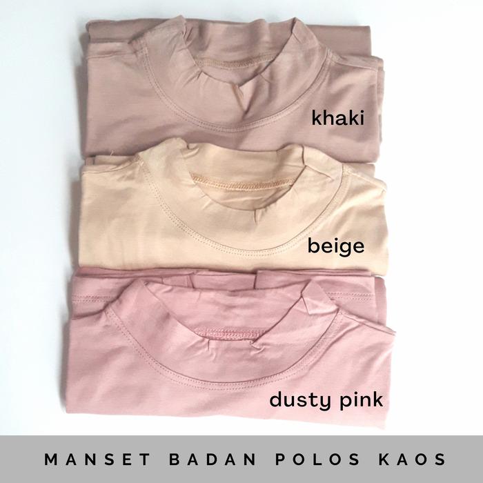 Gambar Manset badan polos kaos rayon / Manset Baju polos - Khaki dari House Of Seas undefined Tokopedia