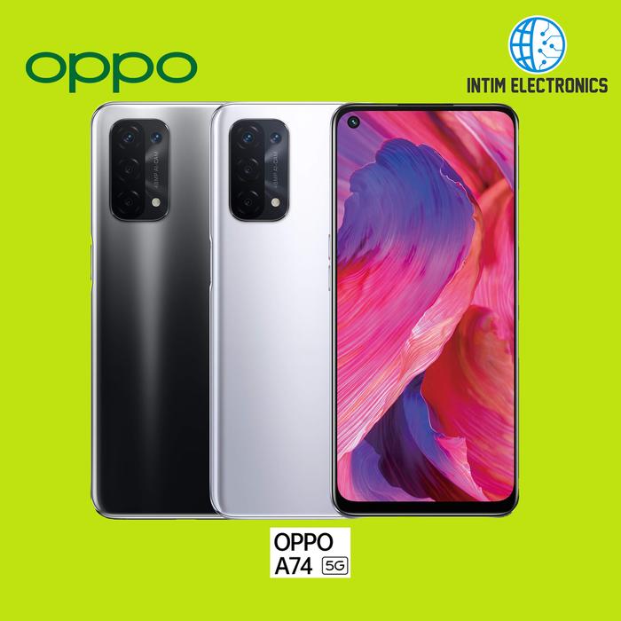 Gambar OPPO A74 5G RAM 6GB ROM 128GB - Fluid Black dari Intim Electronics undefined Tokopedia