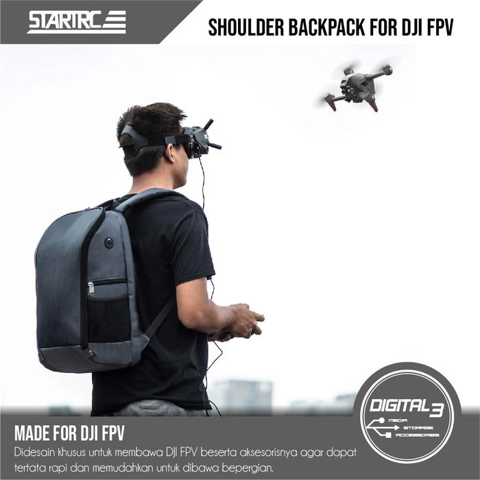 Jual Startrc Shoulder Backpack Tas Ransel Dji Fpv Drone Dslr Camera Bag ...