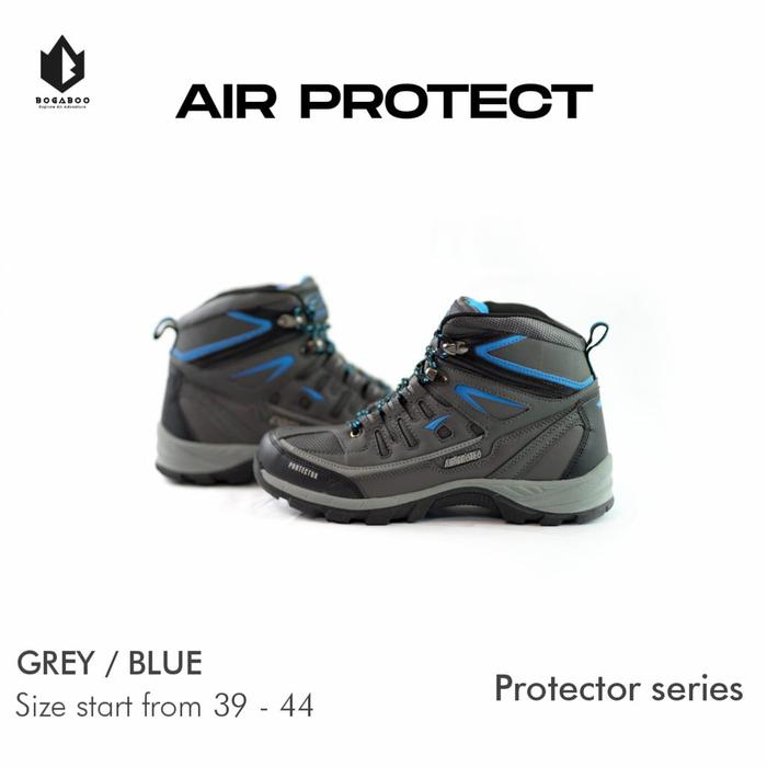 Gambar sepatu gunung hiking air protect touring shoes Travelling waterproof - grey blue, 39 dari KRISKA LEO SHOP undefined Tokopedia