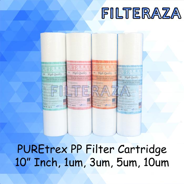 Gambar PUREtrex PP Filter Cartridge 10" Inch Micron Rating 1,3,5,10um - Merah dari FilterAza undefined Tokopedia