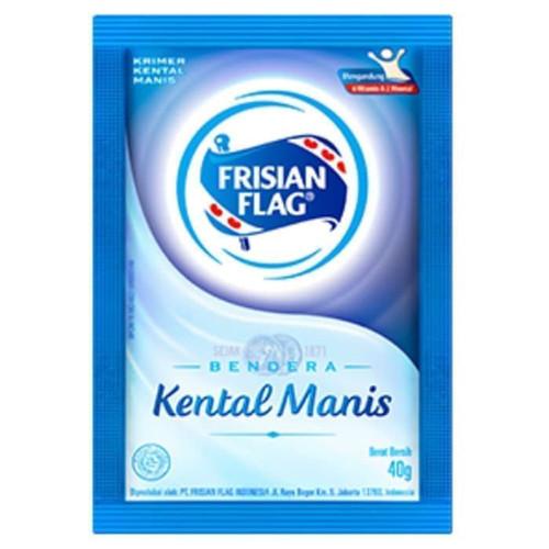 Gambar Frisian Flag Bendera Putih Susu 40G [1Renteng / 6 Sachet] dari pumunu undefined Tokopedia