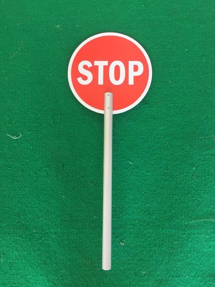 Gambar Rambu Stick Stop / Rambu Stop Untuk Penyeberangan / Rambu Security - Diameter 20 CM dari Artama Wijaya Kediri undefined Tokopedia