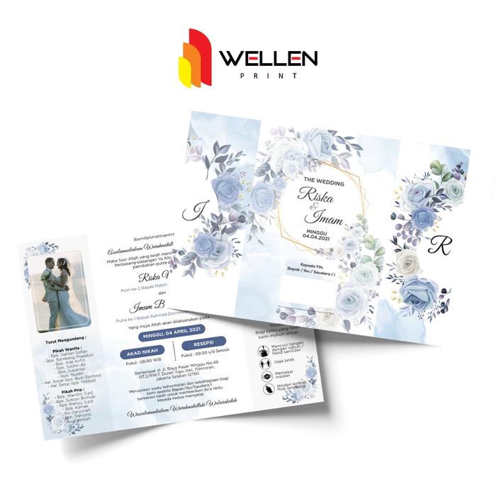 Gambar CETAK KARTU UNDANGAN PERNIKAHAN / KHITANAN / CUSTOM WEDDING INVITATION dari WELLEN PRINT OFFICIAL undefined Tokopedia