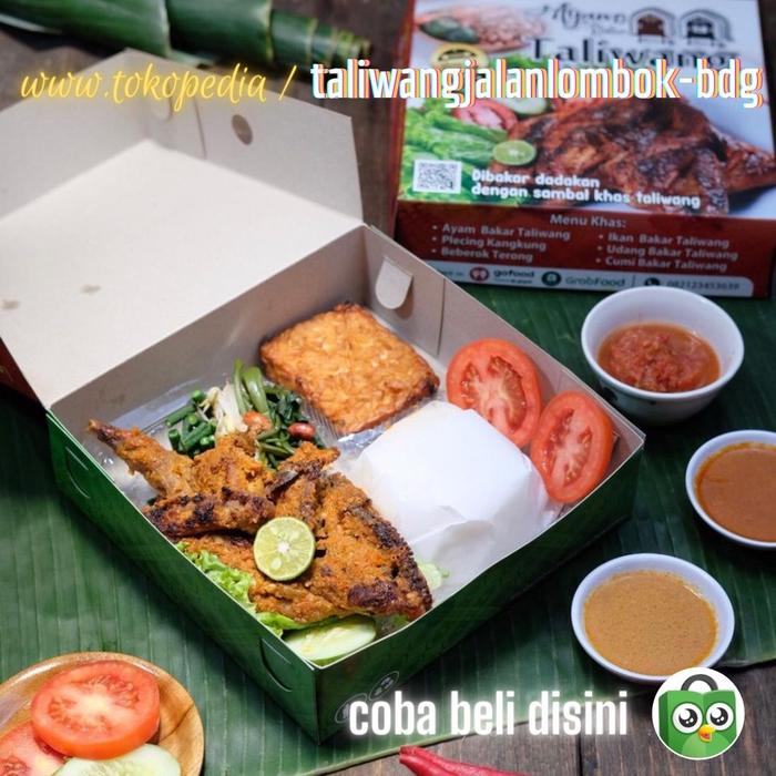 Gambar Paket Kenyang 1 Nasi Box Ayam Taliwang Plecing Kangkung Khas Lombok - Manis dari Ayam Taliwang Jalan Lombok Bandung undefined Tokopedia