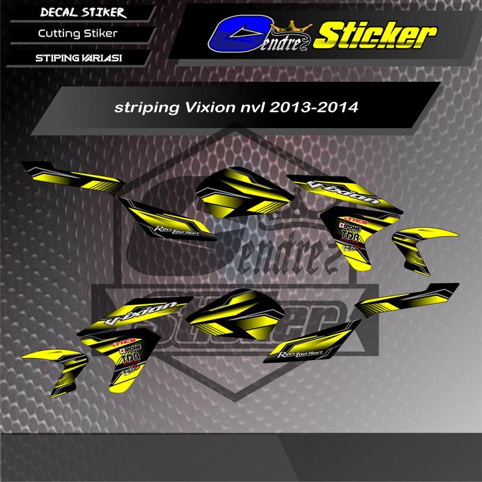 Gambar striping Vixion nvl 2013-2014 nva 2015-2016 - nvl merah dari pns stripingdecal undefined 4 Tokopedia