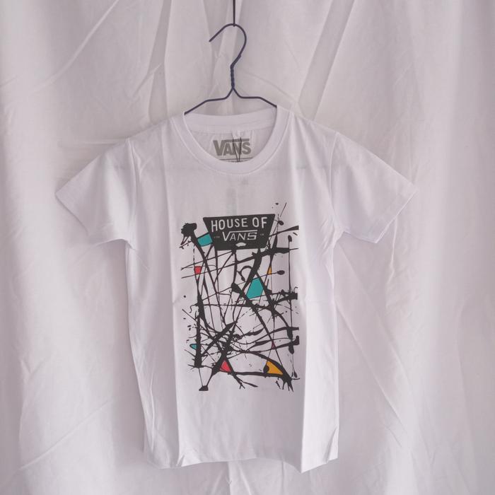 Gambar KAOS DISTRO KAOS SURFING SKATE ANAK VANS PUTIH - S dari CONVIDStore undefined Tokopedia