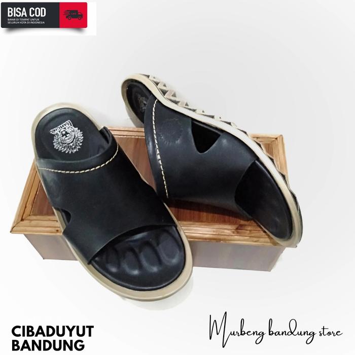 Gambar sandal kokop pria kulit sapi - Hitam, 38 dari tukang sepatu store undefined Tokopedia