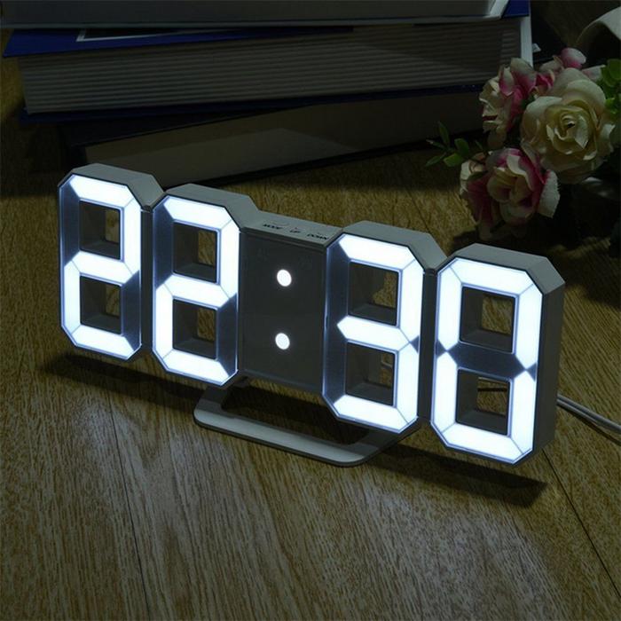 Gambar Moseko Jam Meja LED Digital Clock - TS-S60-W - Putih dari Deco House Official undefined Tokopedia