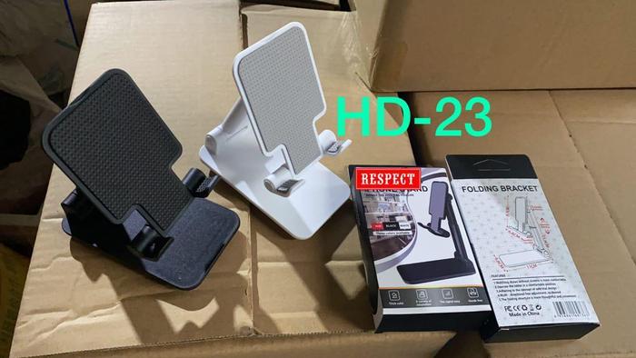 Gambar Phone Holder Lipat Folding Desktop Mobile Phone Holder - Hitam dari JavaJol undefined Tokopedia