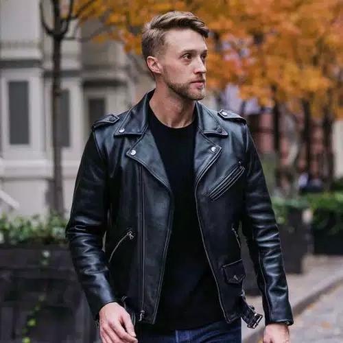 Gambar PREMIUM Jaket Kulit Pria asli Elegant Brownie ARL 033 Silverstone RFLA - Hitam, M dari storesaiful undefined Tokopedia