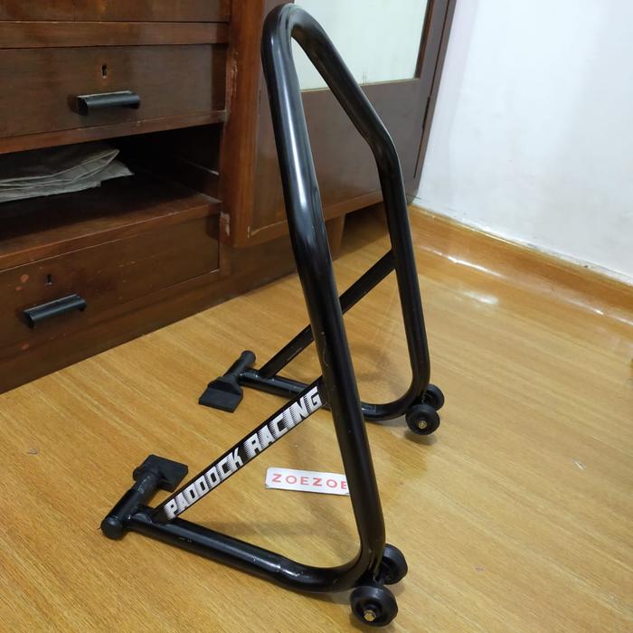 Gambar STANDAR PADDOCK NINJA 150 RR NINJA 250 R25 R15 CBR CB 150 GSX DLL - JALU L, Hitam dari JNS MOTOR SPORT undefined Tokopedia