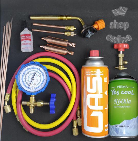 Gambar PAKET ALAT PENGISIAN FREON KULKAS R600A KOMPLIT + LAS MURAH - single dari willshop online undefined Tokopedia