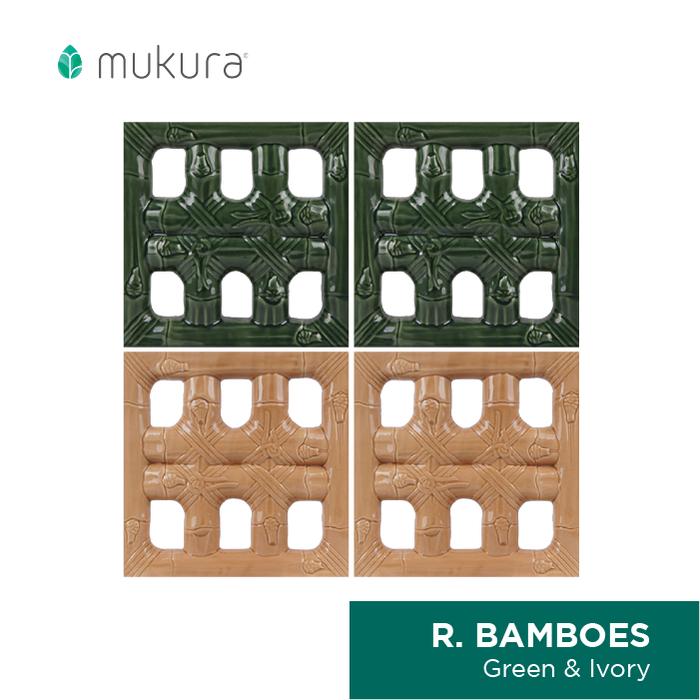 Gambar Roster Keramik Mukura / Lubang Angin / Loster Bamboes 30x30cm - White dari Roster Granit Mukura undefined Tokopedia