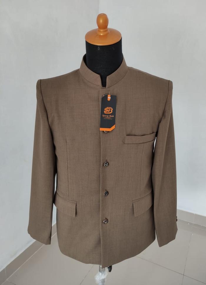 Gambar Jasko Polos Motif Saku Tutup Jasko Coklat Milo Polos Jas Koko Pria - S dari bescap Tasik undefined Tokopedia