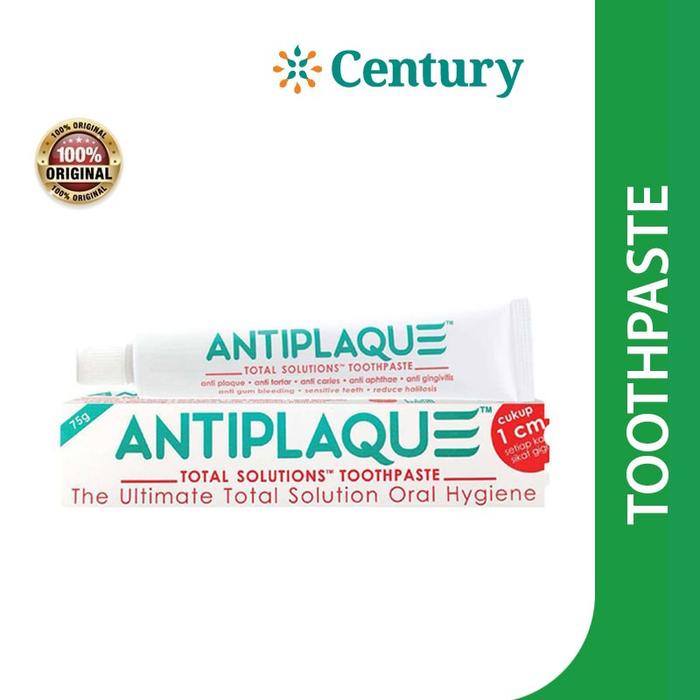 Gambar ANTIPLAQUE TOOTHPASTE 75 G / PASTA GIGI / ANTIPLAK / SAKIT GIGI dari Apotik Century undefined Tokopedia