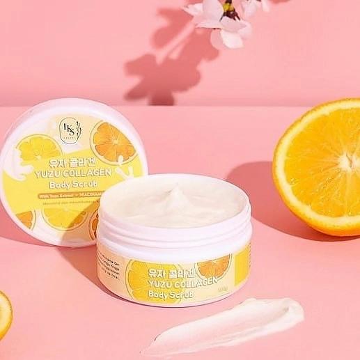 Gambar BODY SCRUB LAKSHI LULUR COLLAGEN PEMUTIH BADAN - Yuzu dari Shopiscated undefined Tokopedia