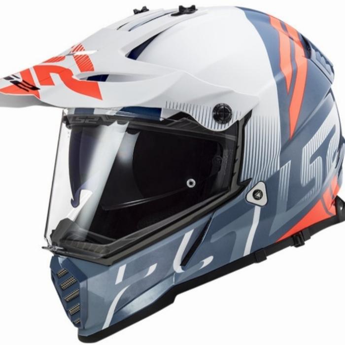 Jual LS2 MX436 PIONEER WHITE COBALT 