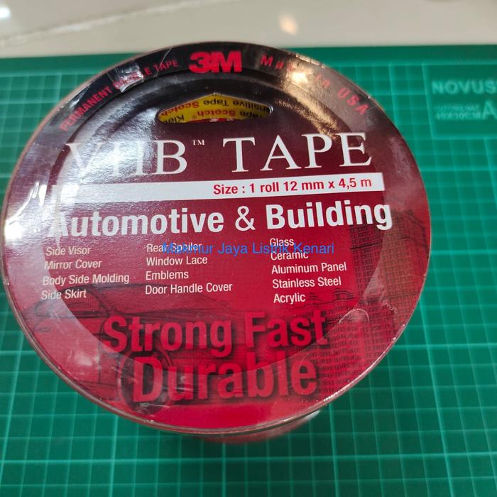 Gambar DOUBLE TAPE 3M VHB AUTOMOTIVE 4900 SIZE 12mm x 4.5m LEM PEREKAT MOBIL dari Makmur Jaya Listrik Kenari undefined Tokopedia