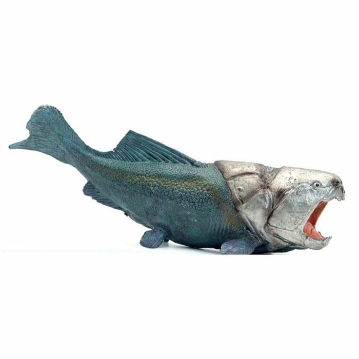 Gambar Dino Ikan Purba Dunkleosteus figure - Biru dari Jonstep Bless undefined Tokopedia
