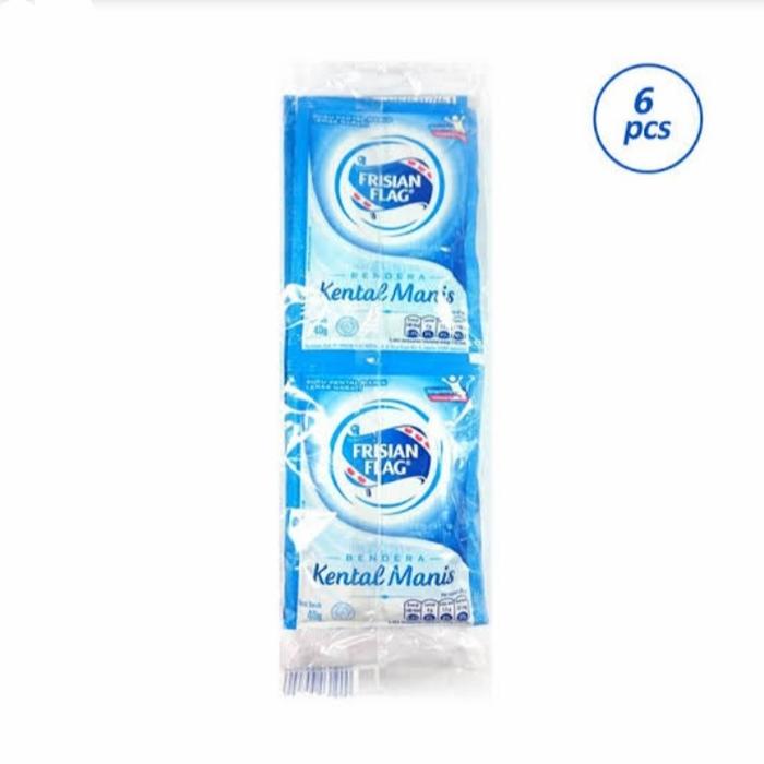 Gambar Frisian Flag Kental Manis Sachet 40 Gram | 1 Renceng @6 Pcs dari J&#39;Beverage Store undefined Tokopedia