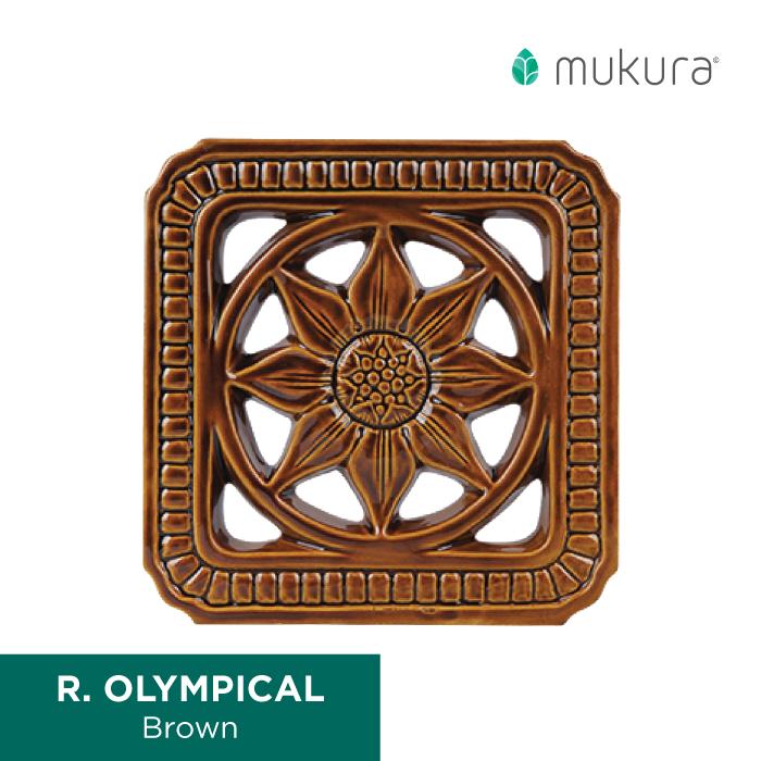 Gambar Rooster / Roster Keramik / Lubang Angin / Loster Olympical 30x30cm - Brown dari Roster Granit Mukura undefined Tokopedia