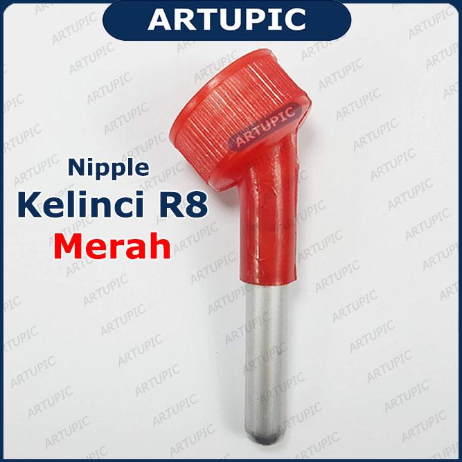 Gambar Nipple Kelinci R8 nipel nepel niple Botol Minum Kelinci Aluminium Gotr - Merah dari Artupic Peralatan Peternakan undefined Tokopedia