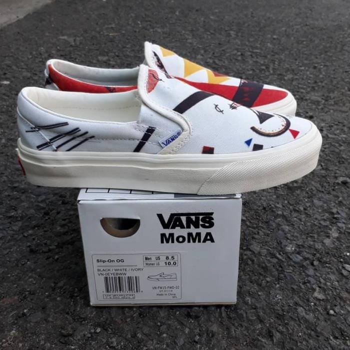 Gambar sepatu slipon unisex pria wanita vans slipon moma import terbaru - Putih, 37 dari Khanu_store undefined Tokopedia
