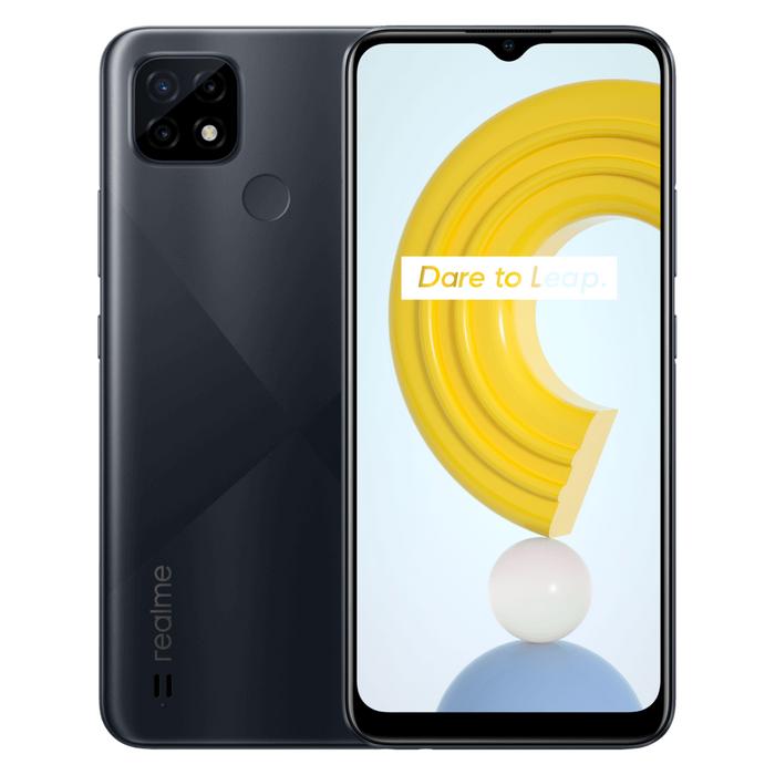 Gambar realme C21 3/32GB [5000mAh, 13MP AI Triple Camera, 6.5" Mini-drop] - Cross Black dari Pakar Elektronik undefined Tokopedia