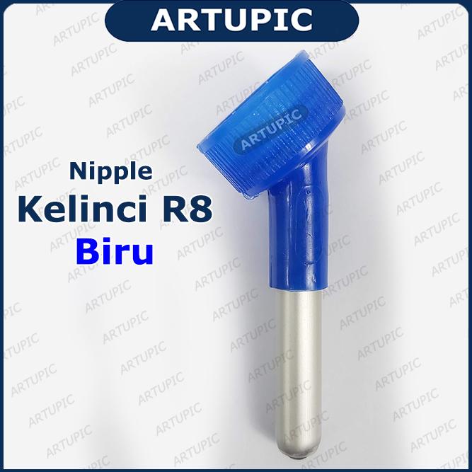 Gambar Nipple Kelinci R8 nipel nepel niple Botol Minum Kelinci Aluminium Gotr - Biru dari Artupic Peralatan Peternakan Kota Tangerang Selatan Tokopedia