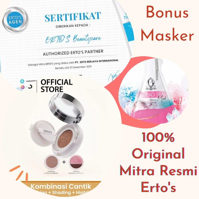 Gambar ertos pp pink perfect whitening cushion dari ERTOS BEAUTYCARE 88 undefined Tokopedia