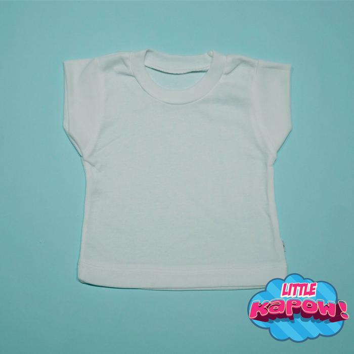 Gambar Baju Kaos Rumah Putih Bayi size S - Baby T-shirt Little Kapow Clothing - Putih, S dari kapow undefined Tokopedia