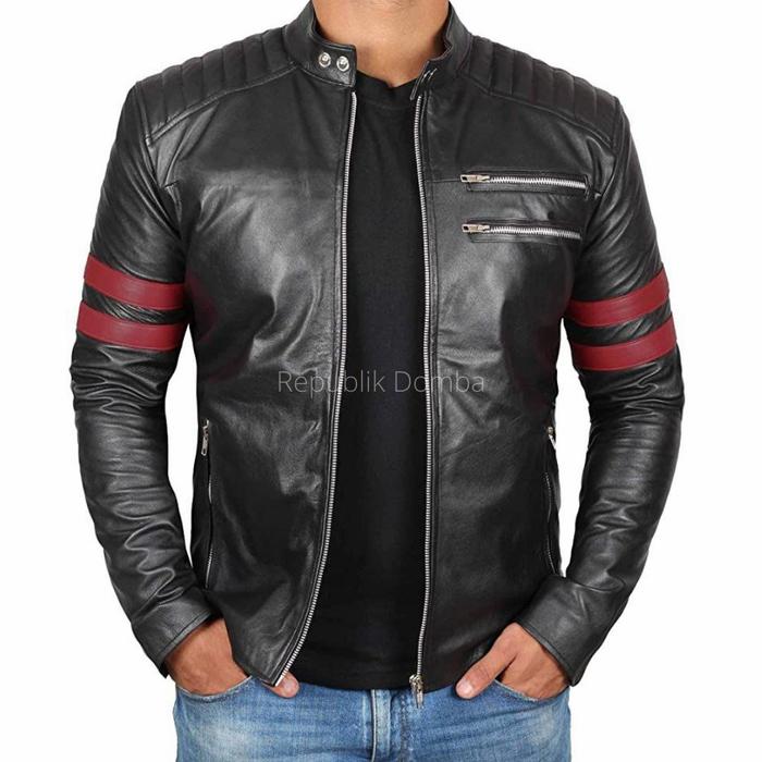 Gambar Jaket Kulit Pria - Jaket Kulit Asli - Jaket Kulit Biker - PB 032 - S dari Republik Domba undefined Tokopedia