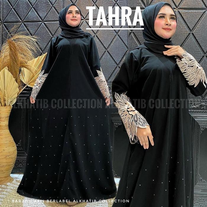 Gambar alkhatib collection abaya Saudi jubah bordir tahra jetblack saudi arab - Hitam, S dari alkhatib collection bangil undefined Tokopedia