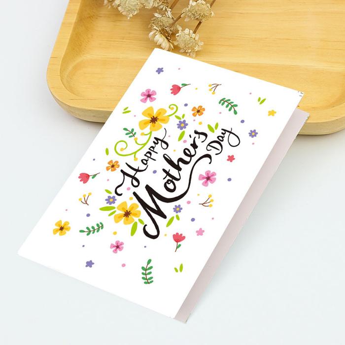 Gambar GC-04 greeting card kartu ucapan gift selamat hari ibu mothers day - tulisan bunga dari B.C.E. undefined Tokopedia