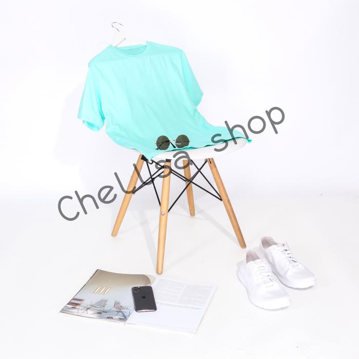 Gambar Kaos Polos V-15 (Soft series) - Blue Sky, S dari Chellsa Shop x Ribsgold undefined Tokopedia