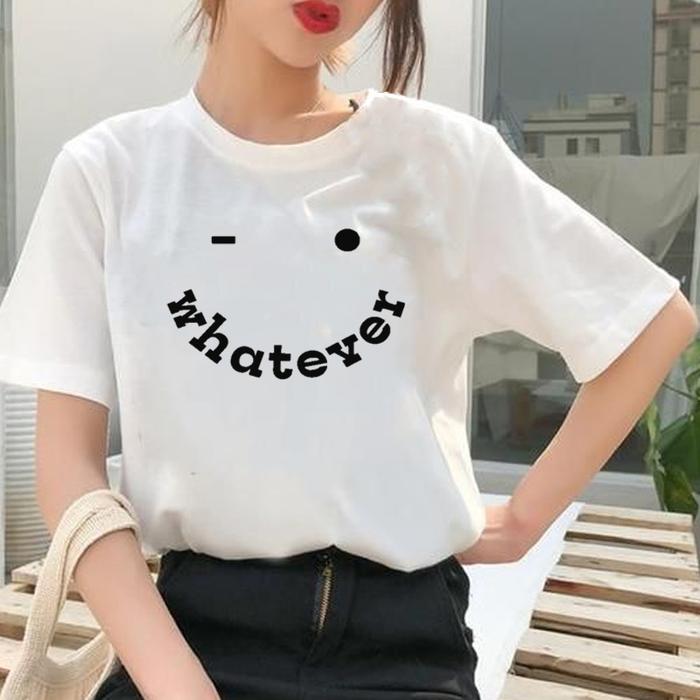 Gambar KAOS IMPORT DISTRO WANITA KEKINIAN JUMBO PREMIUM - Putih, XL dari Onestop Fashion_NEW undefined Tokopedia