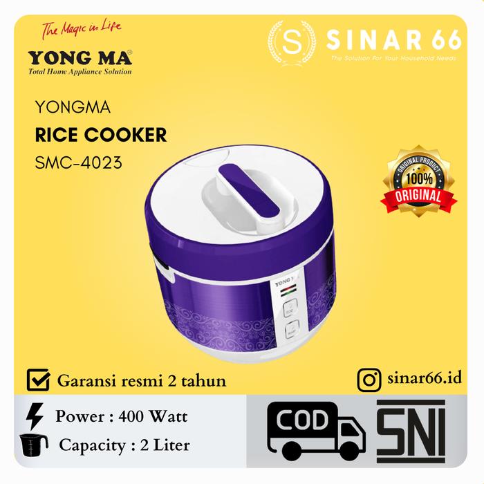 Gambar YONG MA / YONGMA RICE COOKER MAGIC COM SMC-4023 SMC4023 - Ungu dari sinar66.id undefined Tokopedia