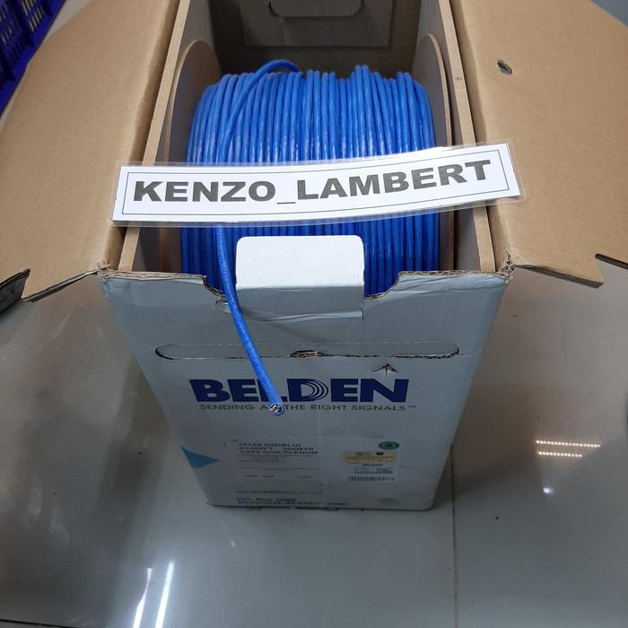Gambar kabel lan cat 6 Belden @50 meter BIRU - Biru dari Kenzo Lambert undefined Tokopedia